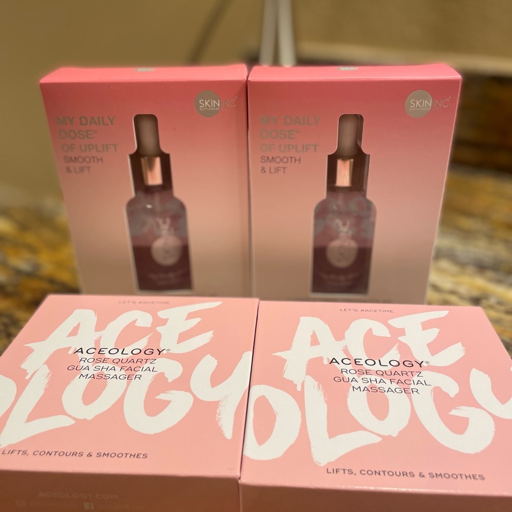 2 Skin Inc. My Daily Dose of Uplift Serum 2 aceology stones.